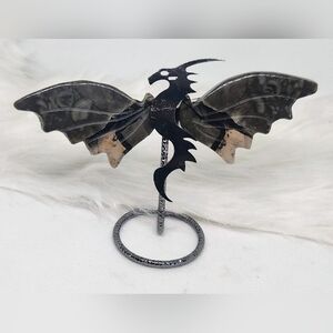 Volcano Agate Dragon Wings. Uv Reactive Crystal.